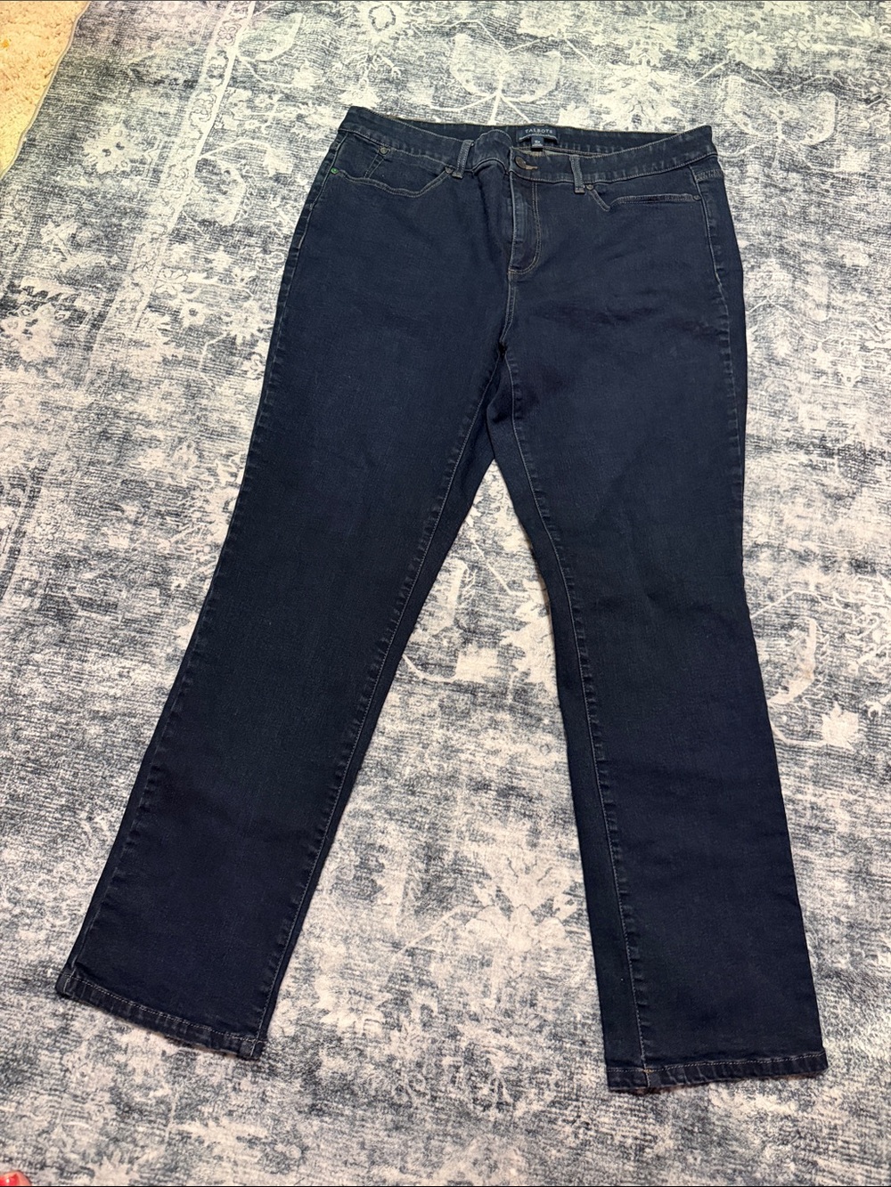 Talbots Women's Straight Leg Jeans in Dark Blue